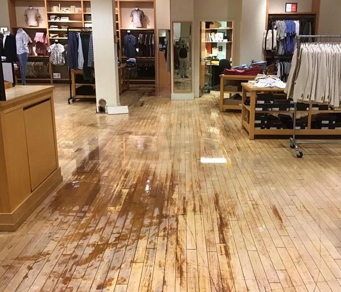 Retail Clothing Store with Water Damage